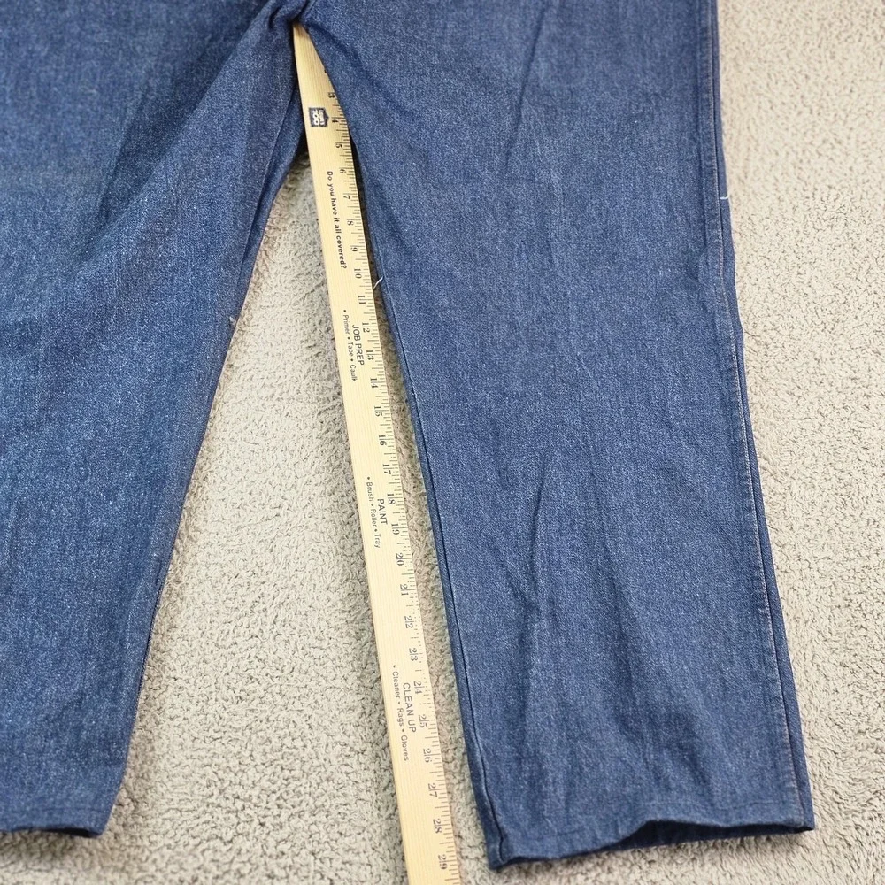 Wrangler Cowboy Cut Jeans Mens 50x30 Dark Blue Bootcut Denim Big & Tall 13MWZPW